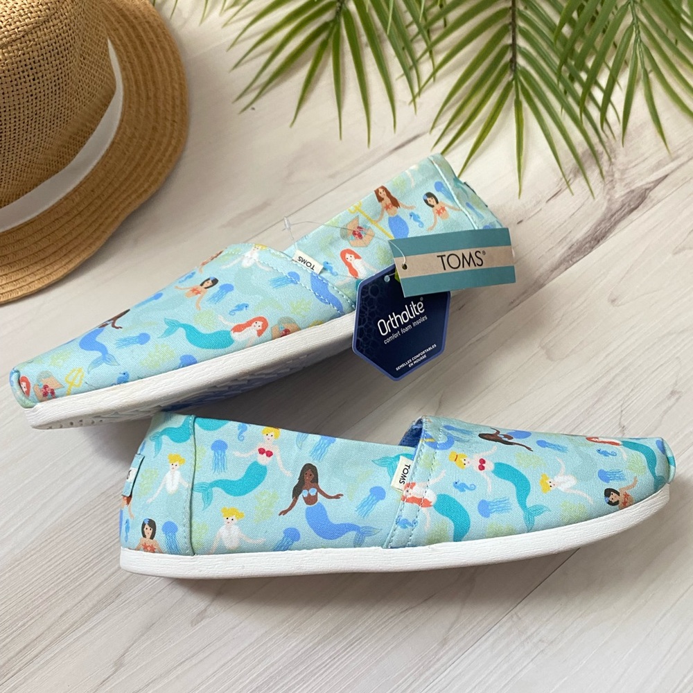 TOMS 🧜🏼‍♀️ Pastel Blue Mermaid Party Alpargatas
